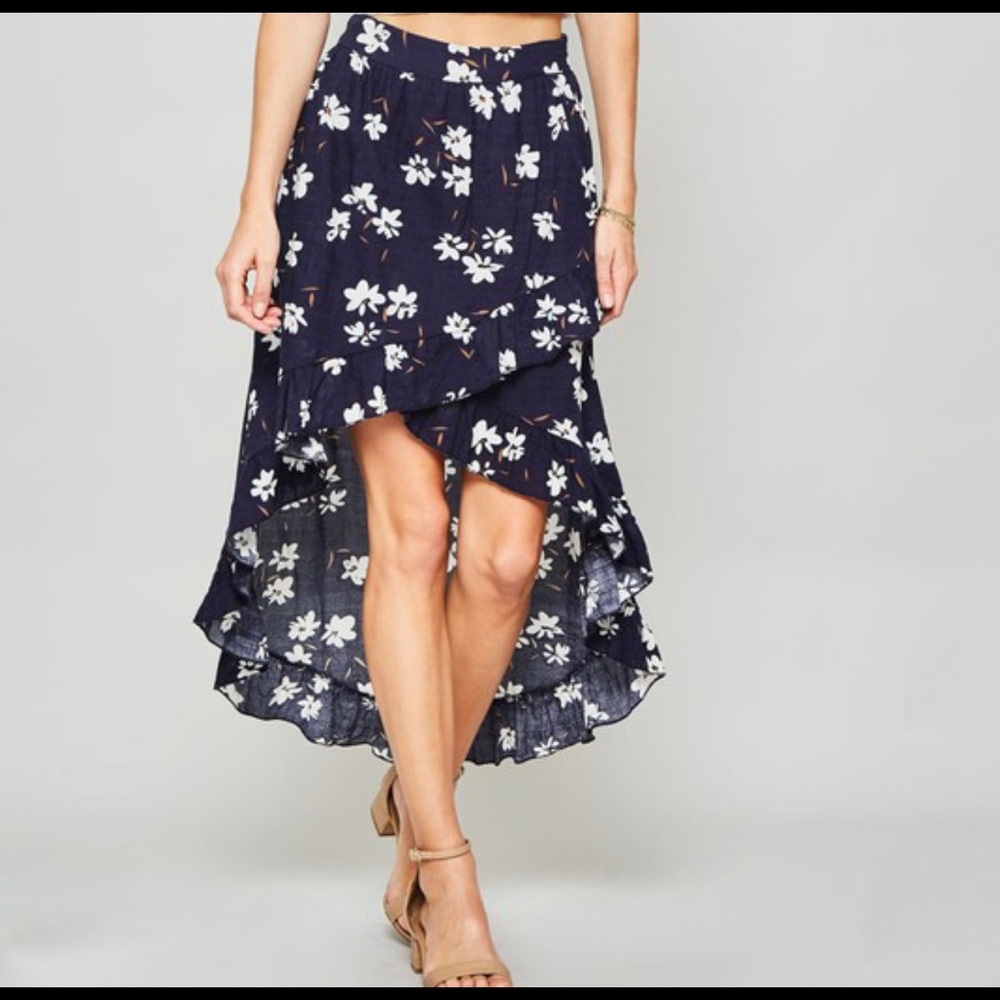 Floral Wrap Skirt in Small-Large